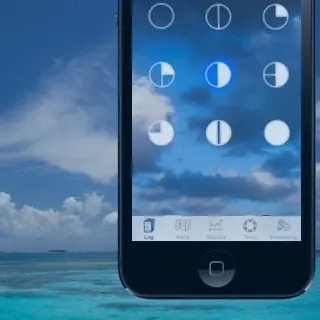 iPhone con pantalla de selección de intensidad de cobertura de nubes