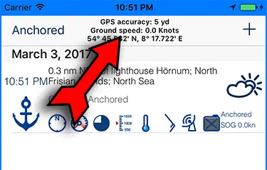 Screenshot with activated auto-entries Switch automatic entries on or off with blue frame